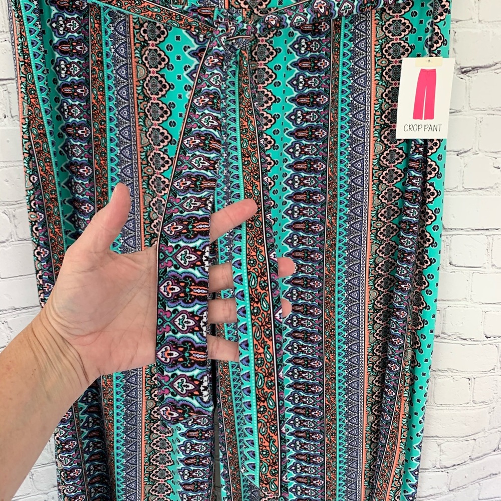 BOBBIE BROOKS 3X Soft Boho Crop Palazzo Pants - Picture 4 of 8